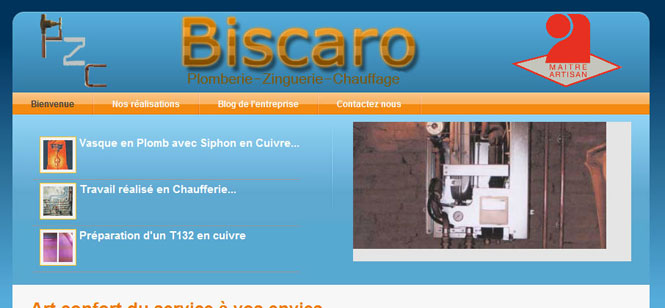 BISCARO Plomberie Zinguerie - Chauffage - Cr et ralis par Crations Solutions Services - Cration de Sites Internet  Figarol et sur Midi-Pyrnes