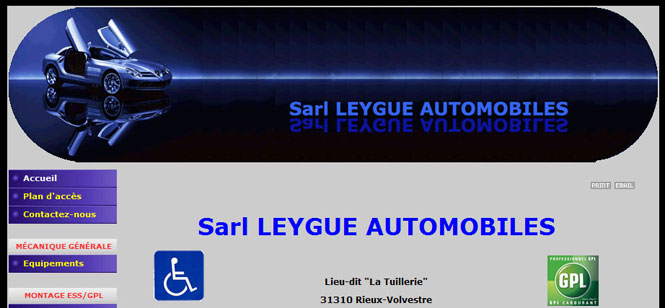 Leygue Automobiles - Cr et ralis par Crations Solutions Services - Cration de Sites Internet  Rieux-Volvestre, Montesquieu-Volvestre